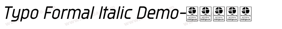 Typo Formal Italic Demo字体转换